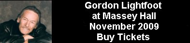 Buy tickets for Toronto, November 2009