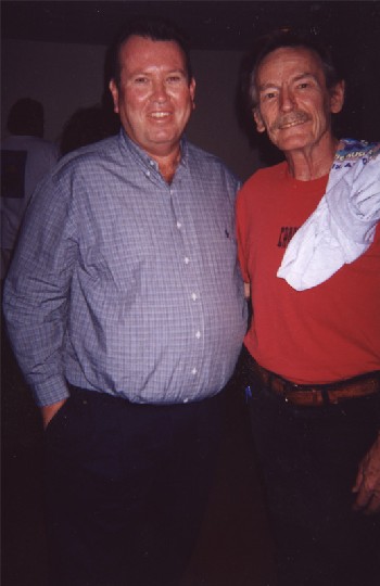 The author, at left, with GL after the concert