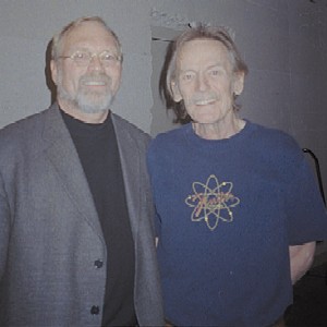 The author with Lightfoot after the concert.